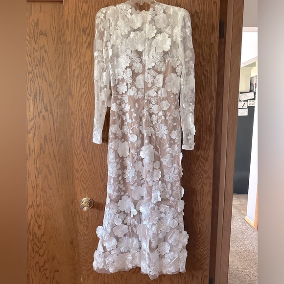 Lace Dress Enchant Midi Nookie House Of CB Sophia Lace Cotton-blend Midi  Dress Vintage Ivory